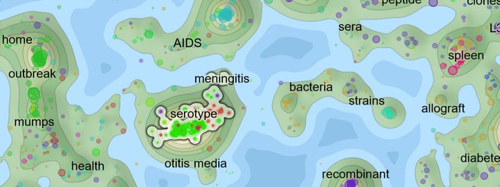 Result of the quick start simple dotAtlas visualization.
