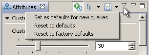 Attributes view's context menu