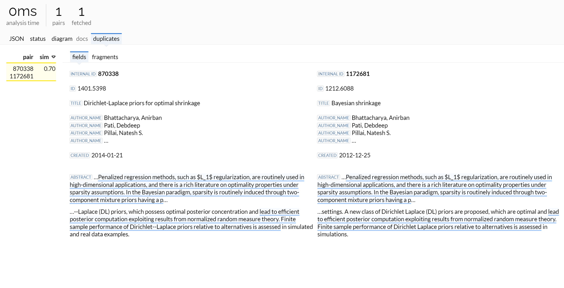 Snippet-like field view with duplicated text fragments.